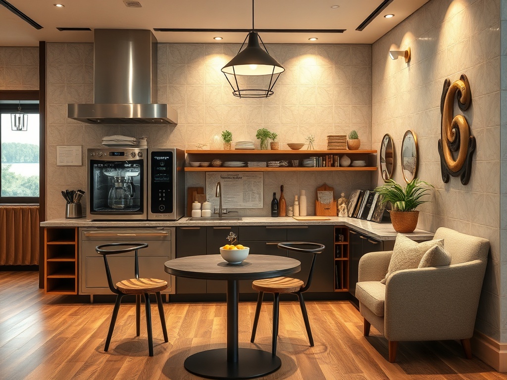 labmgsu.ru | Кофе-зона на кухне с профессиональной машиной